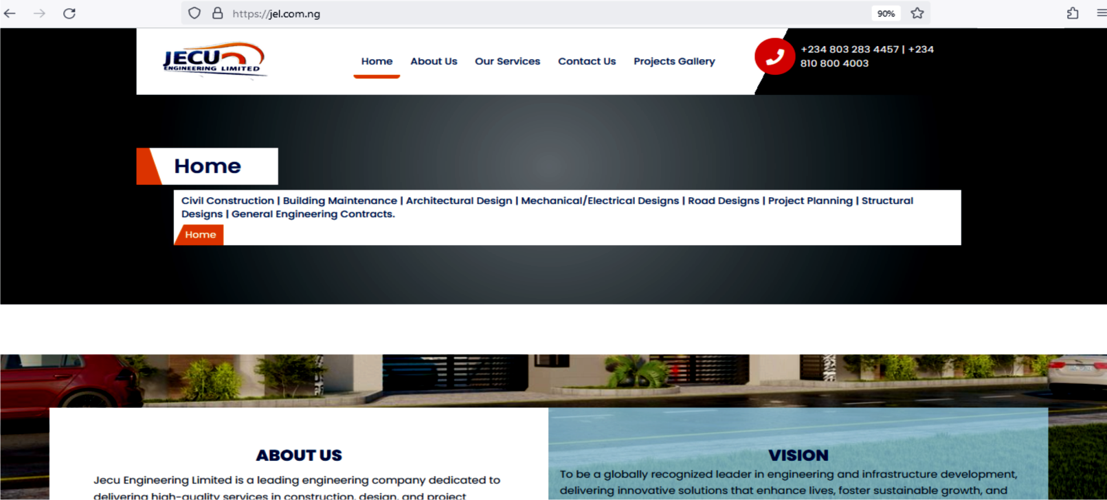 Jecu Engineering Limited web