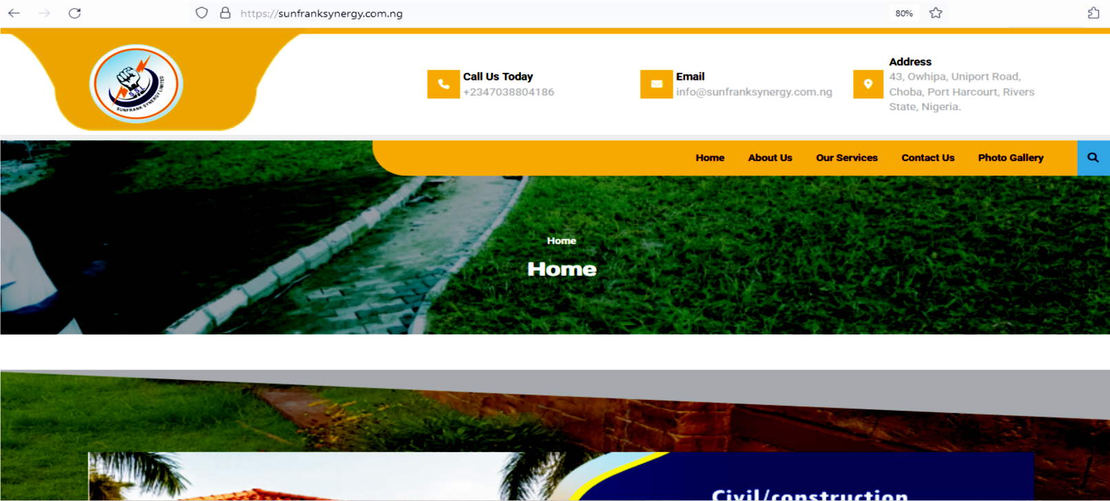 Sunfrank Synergy web